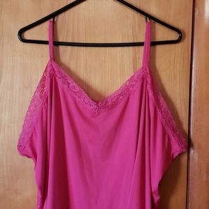 Fashion Bug, 4x, Pink Camisole, adjustable straps